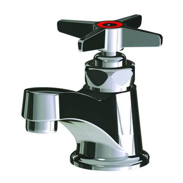 Manual Low Arc Bathroom Faucet, Single Hole Mount, Polished Chrome 1 Hole