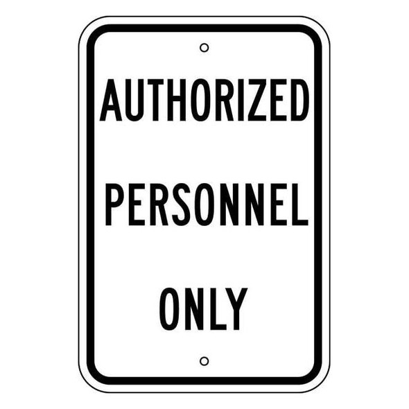 Lyle Parking Sign, 12 in W, 18 in H, English, Aluminum, White PPR-001-12HA