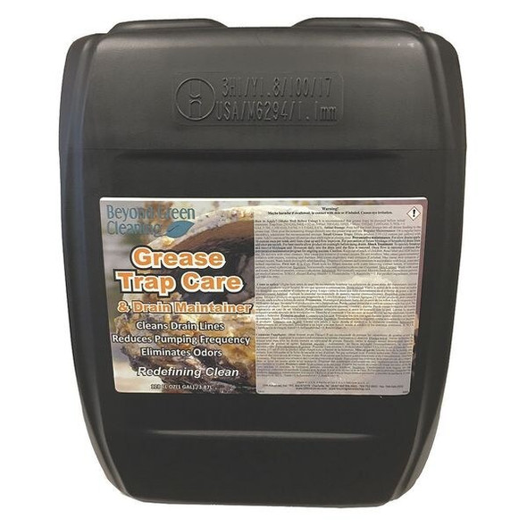 Grease Trap Treatment, 5 Gal Pail, Liquid, Colorless