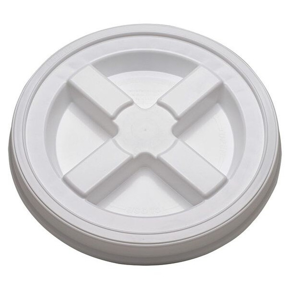 Manufacturer Varies Plastic Pail Lid, Dia 12-3/8 In, White GA5W