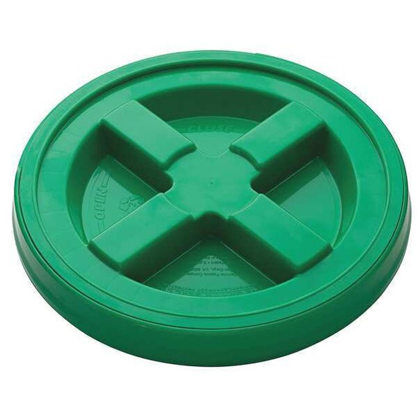 Manufacturer Varies Plastic Pail Lid, Dia 12-3/8 In, Green GA5GRN