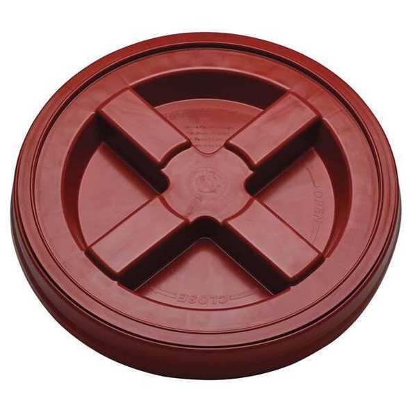 Manufacturer Varies Pail Lid, 12 in OD, Plastic, Red GA5R