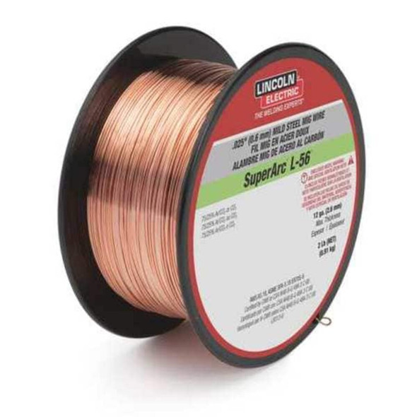 Lincoln Electric MIG Welding Wire,L-56,.030,Spool ED030631