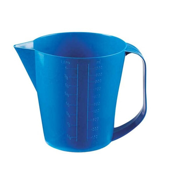 Detectapro Metal Detectable Pitcher, 1 Liter Blue MDJ