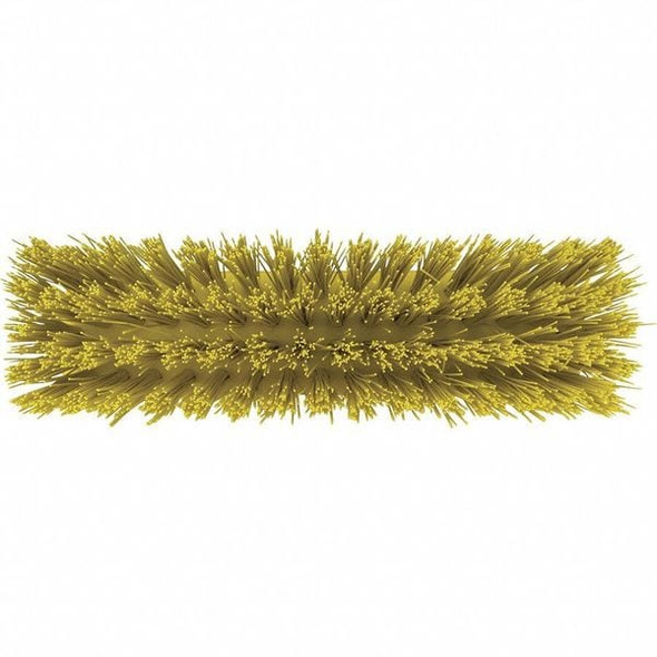 Vikan 12 in Sweep Face Broom Head, Stiff, Synthetic, Yellow 29156