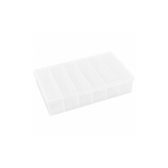 Flambeau CompartmentBox,10.75inW,6.5inL,Clear T606D Flambeau CompartmentBox,10.75inW,6.5inL,Clear T606D