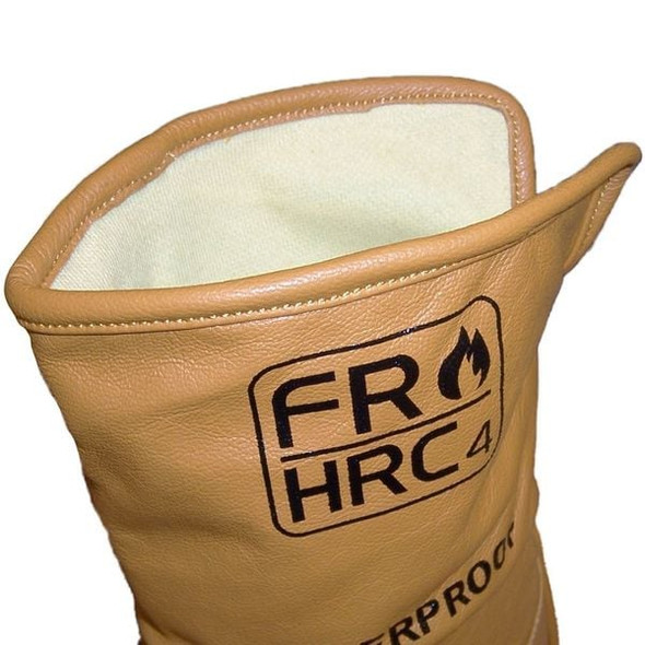 Winter Waterproof Gloves, Goatskin Leather Palm, DuPont Kevlar Lining, Tan, M