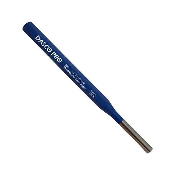 Dasco Pro Pin Punch, 1/4 Tip x 6" L 589