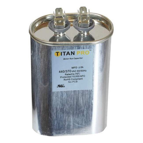 Titan Pro Motor Run Capacitor,45 MFD,4-15/16 In. H TOCF45