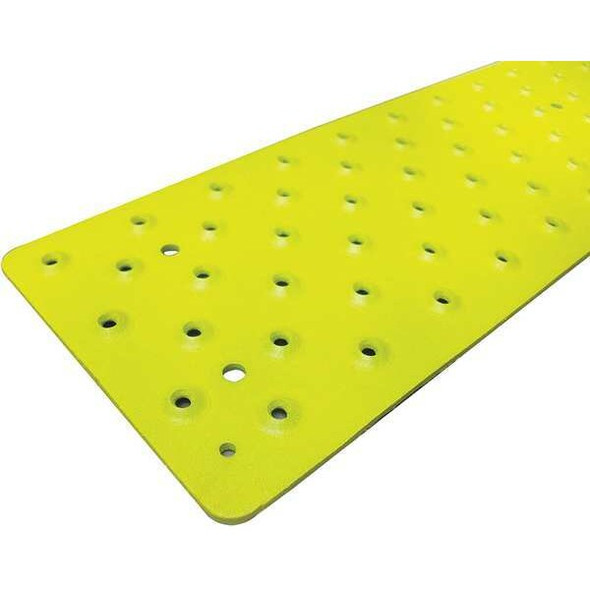 Stair Tread Cover Aluminum Yellow, 30 in W x 1/4 in Thick