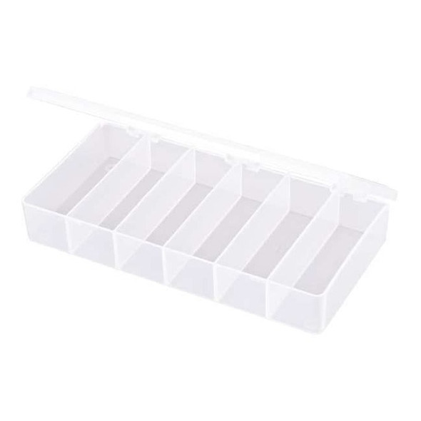 Flambeau Compartment Box with 6 compartments, Plastic, 1 3/8 in H x 4 in W T203