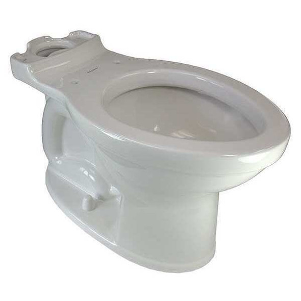 Toilet Bowl, 1.6 gpf, Gravity Fed, Floor Mount, Elongated, White