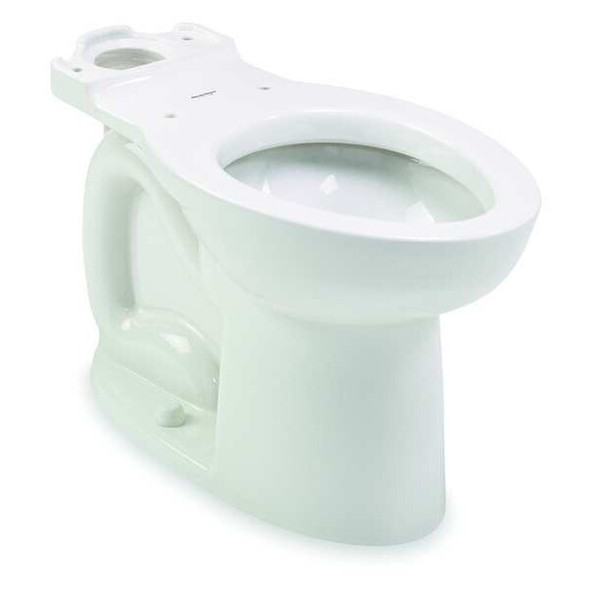 Toilet Bowl, 1.6 gpf, Gravity Fed, Floor Mount, Elongated, White