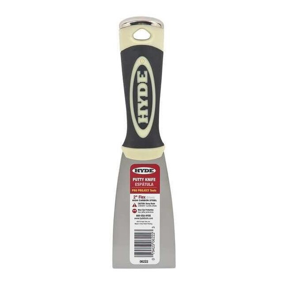 Hyde Putty Knife,Straight,Carbon Steel,2"W 06222