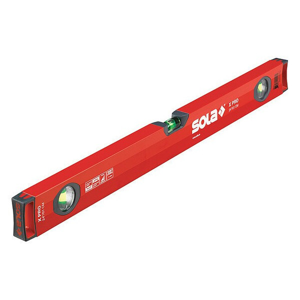 Sola Box Level,Aluminum,24 In,Red LSX24