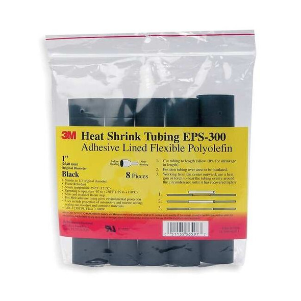 3m EPS300-1/2-6"-BLACK-10-10 PC PKS
