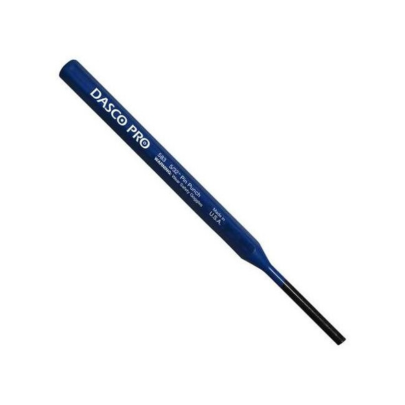 Dasco Pro Pin Punch, 5/32 Tip x 5-1/2" L 583