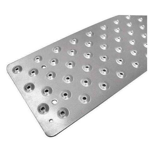 Stair Tread Cover Aluminum Silver, 30 in W x 1/4 in Thick