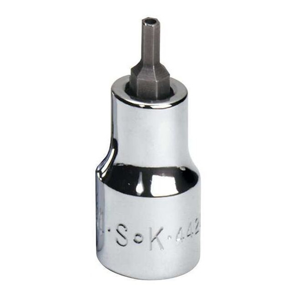 3/8 in Drive Tamper Resistant Hex Socket Bit SAE 9/64 in Tip, 2 3/4 in L