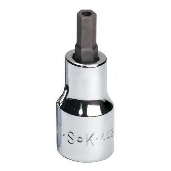 3/8 in Drive Tamper Resistant Hex Socket Bit SAE 7/32 in Tip, 2 3/4 in L