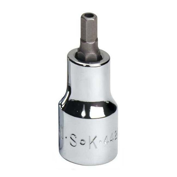 3/8 in Drive Tamper Resistant Hex Socket Bit SAE 3/16 in Tip, 2 3/4 in L