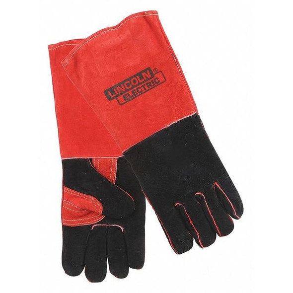 Welding Gloves, Gauntlet Cuff, Wing Thumb, A leather, L, 1 PR