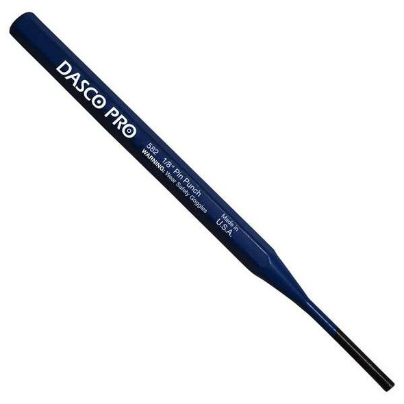 Dasco Pro Pin Punch, 1/8 Tip x 5-1/2" L 582