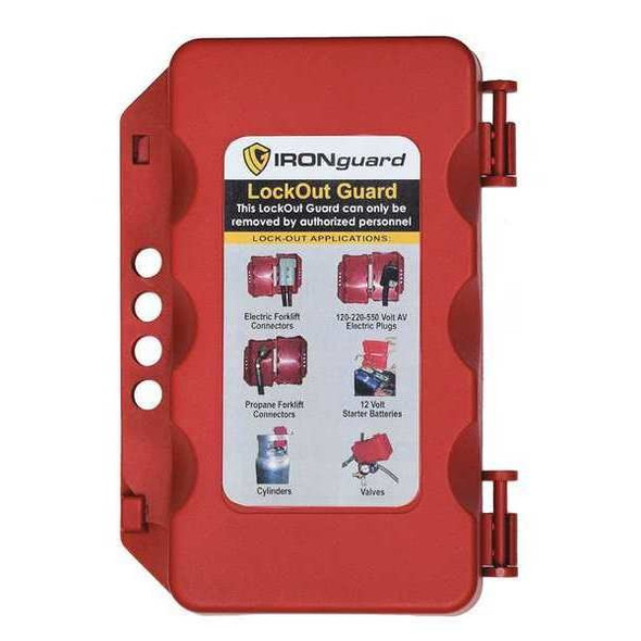 Ideal Warehouse Innovations Equipment Lockout System,Red,2 1/2" W 70-1187