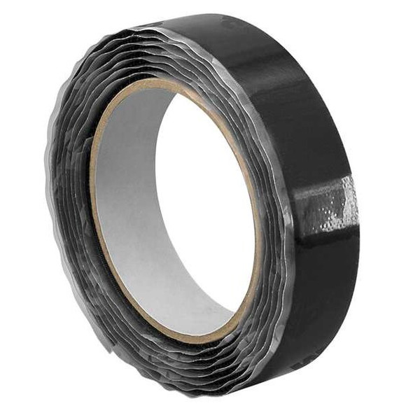 3m Reclosable Fastener, Acrylic Adhesive, 30 ft, 1 in W, Black 1-10-SJ3571