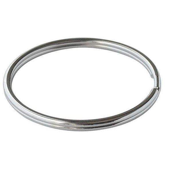 Lucky Line Split Key Ring,Gray,Steel,3 in D,PK10 7910010 Lucky Line Split Key Ring,Gray,Steel,3 in D,PK10 7910010