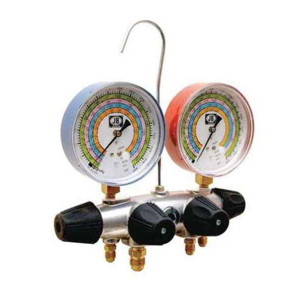 Jb Industries Manifold Gauge Kit,5 ft L,3/8Gauge 25708