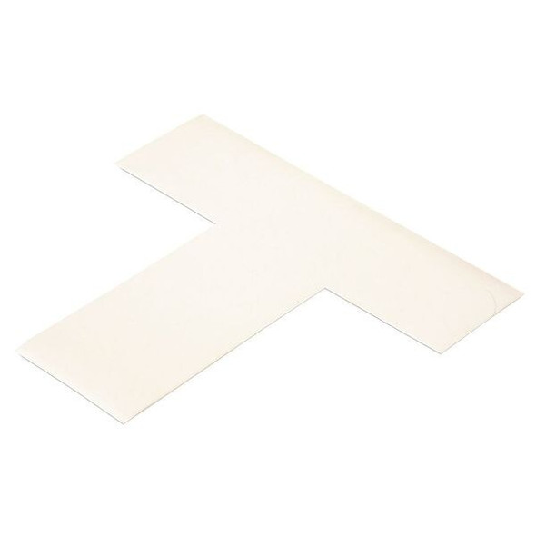Floor Marking Tape, vinyl, Solid, White, 2 in W., 55 mil Thickness, 100 PK