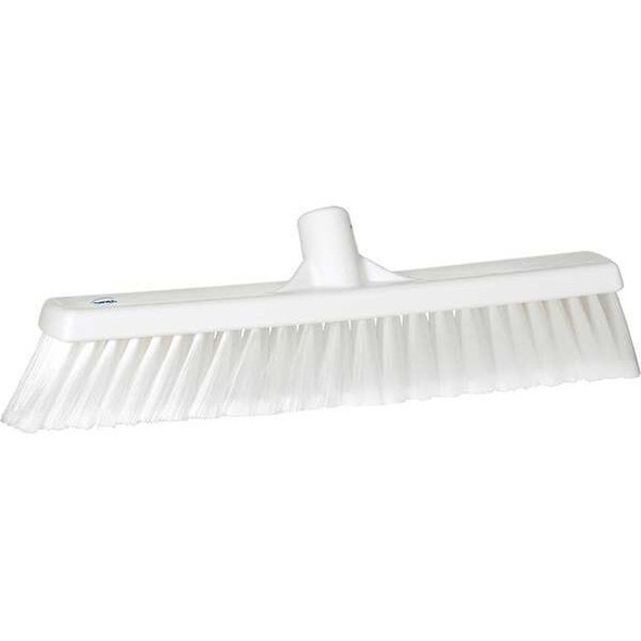Remco 2 x 16 in Sweep Face Broom Head, Soft, Synthetic, White 31785