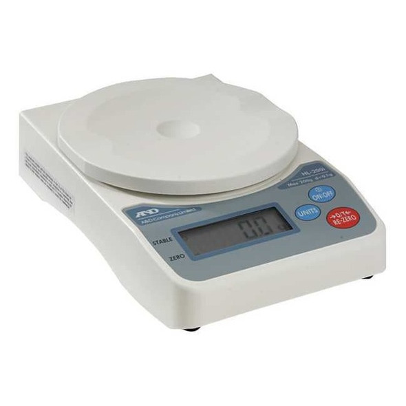 A&d Weighing Digital Compact Bench Scale 2000g Capacity HL-2000I