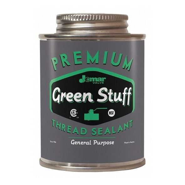 Pipe Thread Sealant 32 fl oz, Brush-Top Can, Green Stuff, Green, Paste