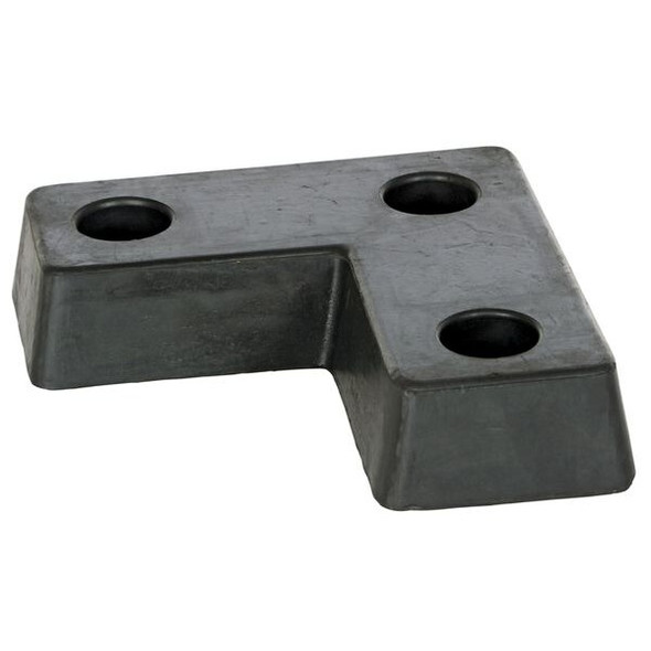 Manufacturer Varies Dock Bumper,18 x 4 x 18 In,Rubber L-1818-4