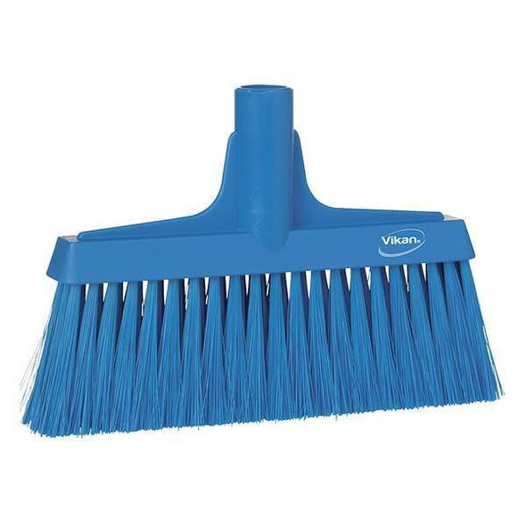 Remco 9 1/2 in Sweep Face Broom Head, Soft, Synthetic, Blue 31043