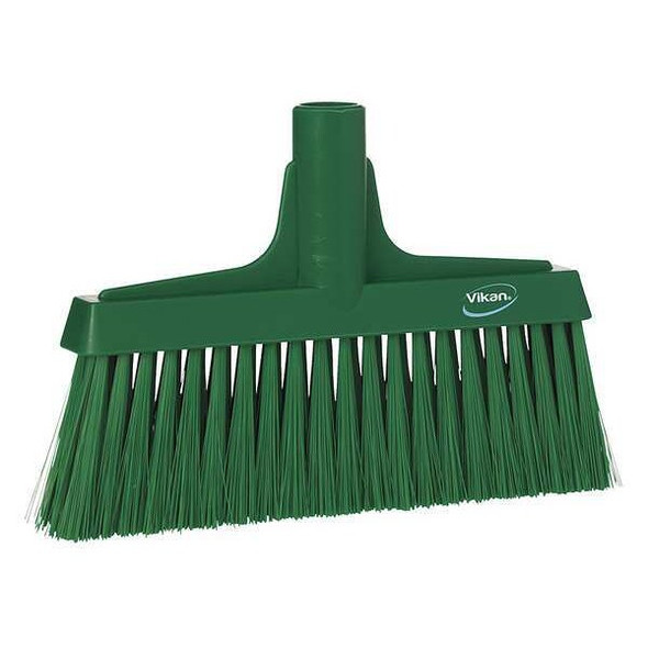 Remco 1 1/2 x 9 1/2 in Sweep Face Broom Head, Soft, Synthetic, Green 31042