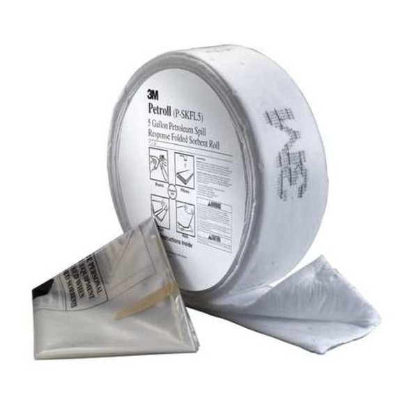 3m Spill Kit, 5 gal Volume Absorbed per Kit, Shrinkwrapped, White, 3 P-SKFL5