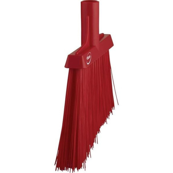 Remco 11 51-64 in Sweep Face Angle Broom, Stiff, Synthetic, Red 29144