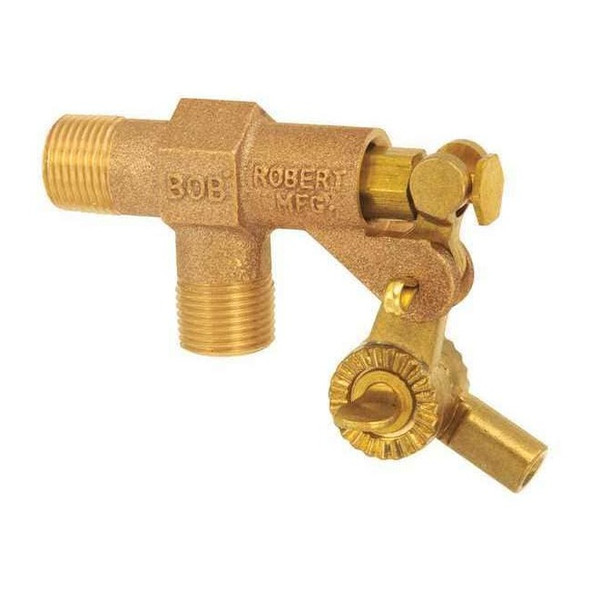 Bob Float Valve,3/8 in.,Pipe,Brass,MNPT R400-3/8