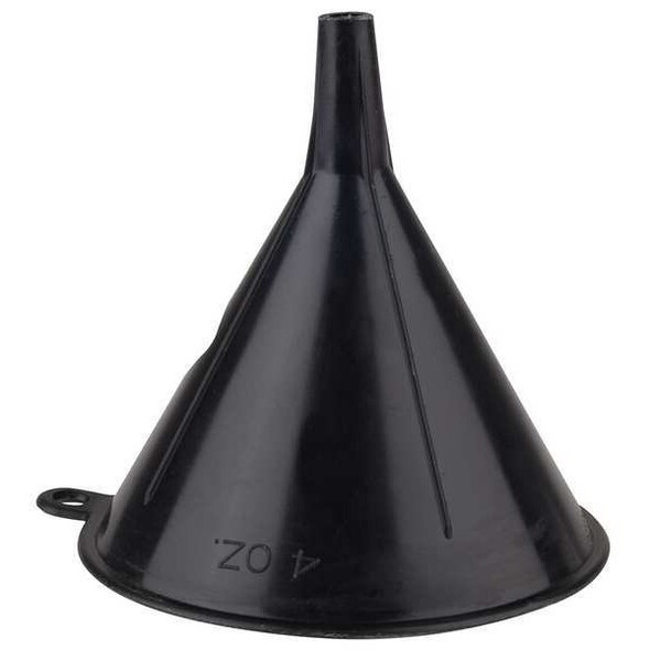 Funnel King Polypropylene,4 oz.,3",Black,1/4" 32040