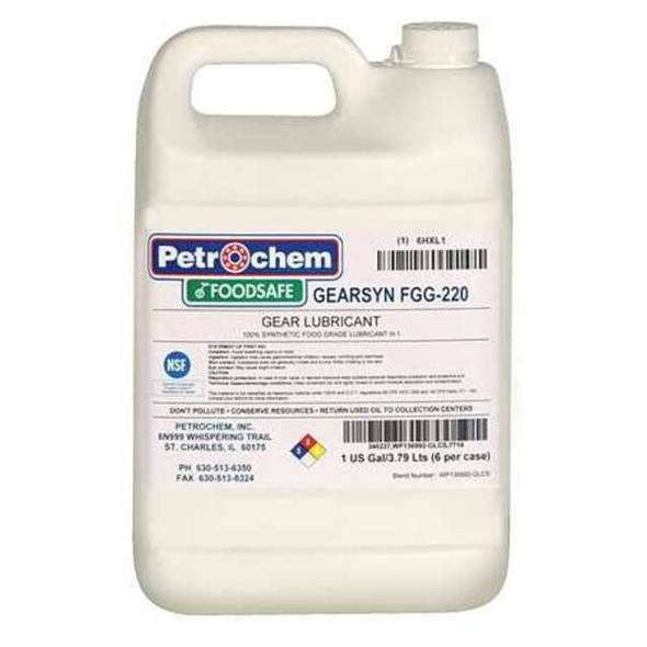 1 gal Gear Oil Jug 220 ISO Viscosity, 90 SAE, Clear