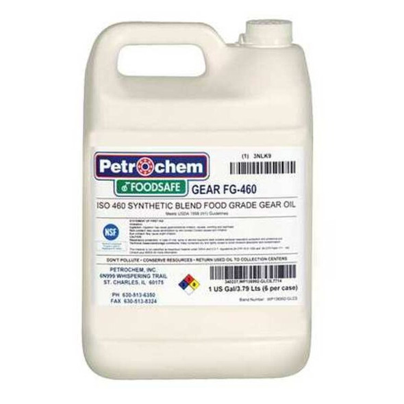 Petrochem Food Grade SemiSyn Gear Oil, ISO 460 FOODSAFE GEAR FG-460-001