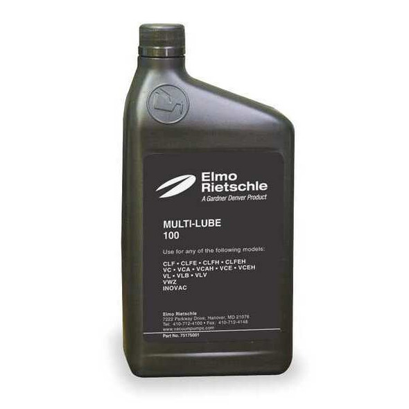 Elmo Rietschle Vacuum Pump Oil, 1 qt, Bottle 75175010