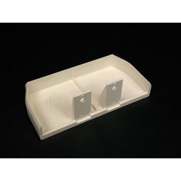 Legrand End Cap, CableSmart 40N2 Series, 4 in W, 2 in H, 0.6875 in L, Ivory 40N2F20V