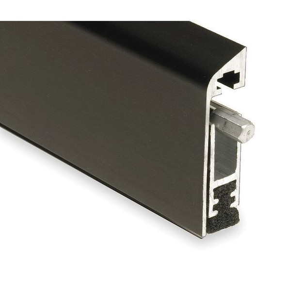 National Guard Automatic Door Bottom,1/4x36In,Aluminum 220NDKB-3