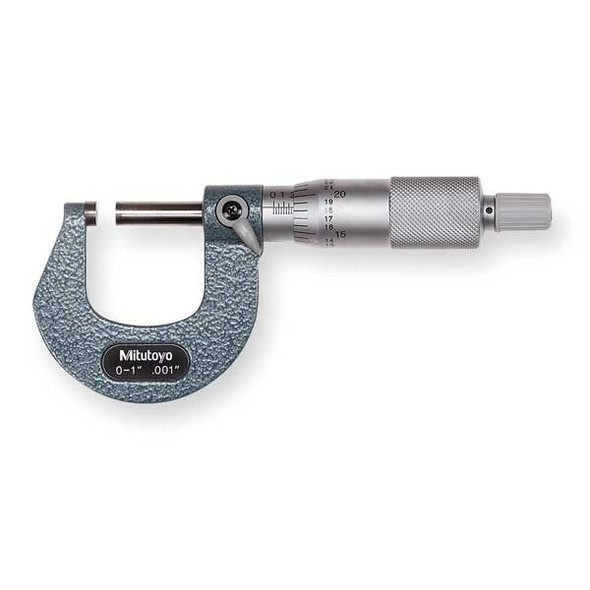Mitutoyo Micrometer,0 to 1",0.001,Ratchet 103-259