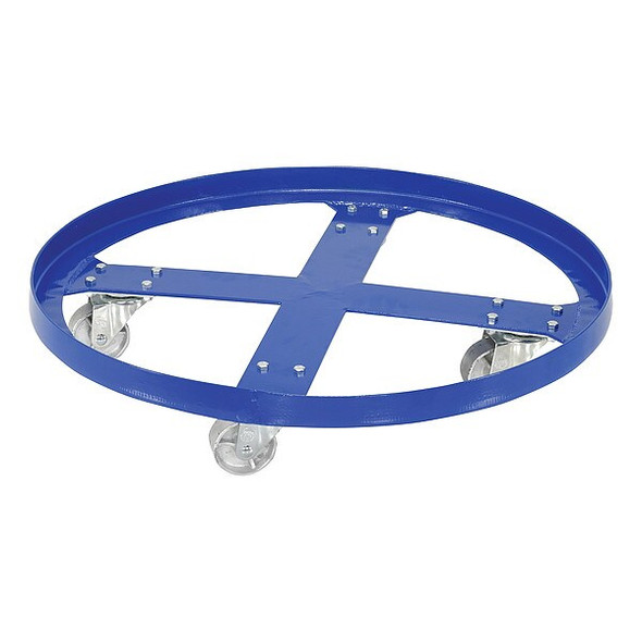 Manufacturer Varies Drum Dolly, 55 gal, 28.375 in L, Blue DRUM-SP-28-12-C