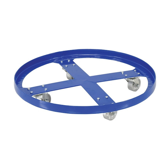 Manufacturer Varies Drum Dolly, 55 gal, 28.375 in L, Blue DRUM-SP-28-12-C
